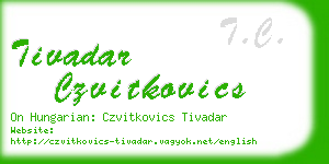 tivadar czvitkovics business card